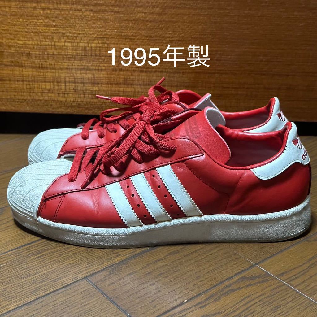 95 year made Adidas super Star red 26.5cm adidas superstar Vintage 