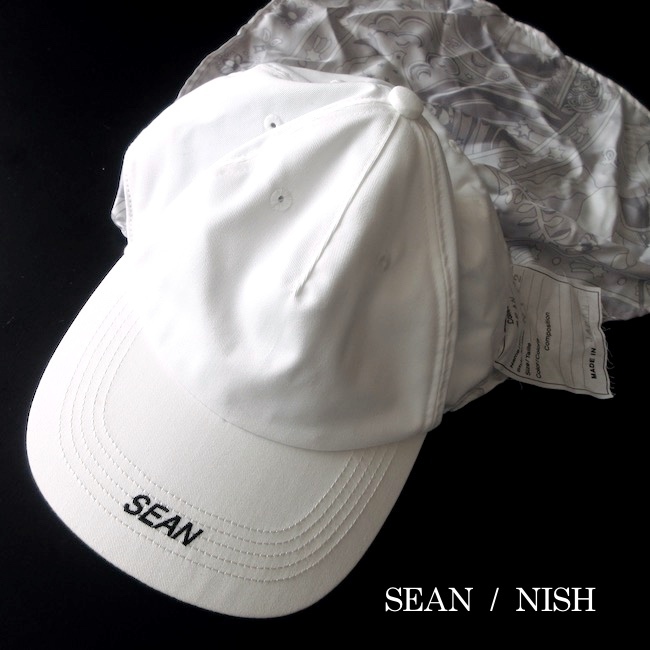 【SEAN ショーン / NISH ニッシュ】新品 8800円 キャップ ホワイト ユニセックス!! 男女均可の画像1