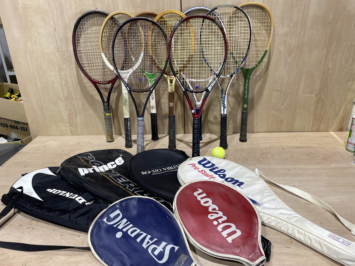 27-17】テニスラケット まとめ売り DUNLOP/Sunford/Prince/BRONZE