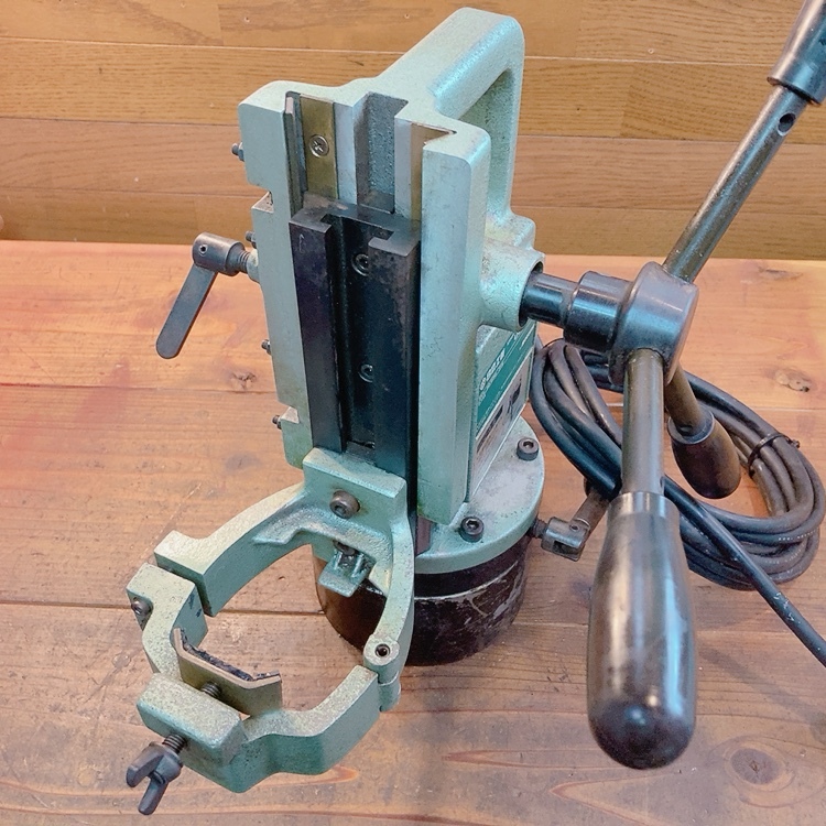 7日保証】日立工機 磁気ドリルスタンド US13 動作良好! 穴あけ