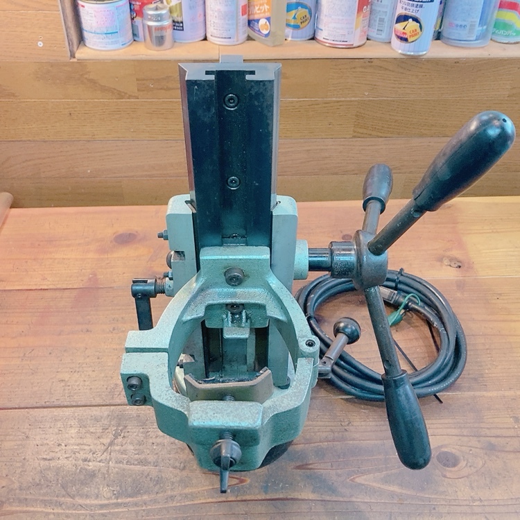 7日保証】日立工機 磁気ドリルスタンド US13 動作良好! 穴あけ