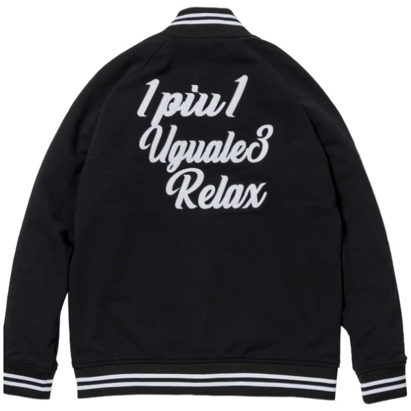 1PIU1UGUALE3 RELAX FLEECE LOGO STADIUM USO-23003 ウノピゥ スウェット スタジャン パーカー カットソー アウター サイズXL_画像3