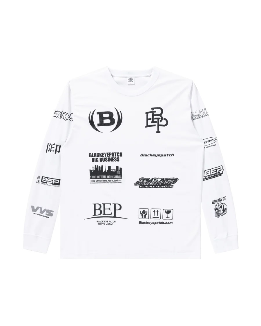 格安 ブラックアイパッチ TEE LS ロンティー 取扱注意 TEE L/S LOGO