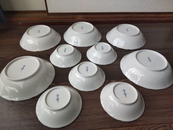 S-361 有田焼 雪峰 中皿 小皿 10枚 未使用品 陶器 食器 小鉢_画像5