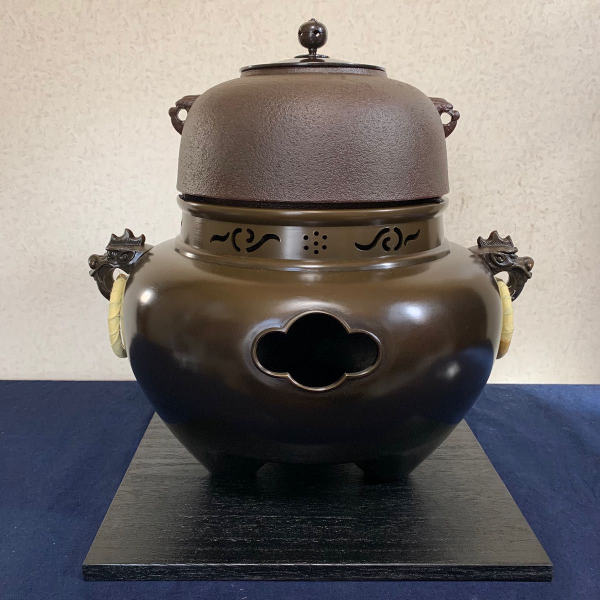 風炉釜 茶釜 電熱器 富士釜(敬典造) 面取風炉(紹栄造) 野々田電熱器