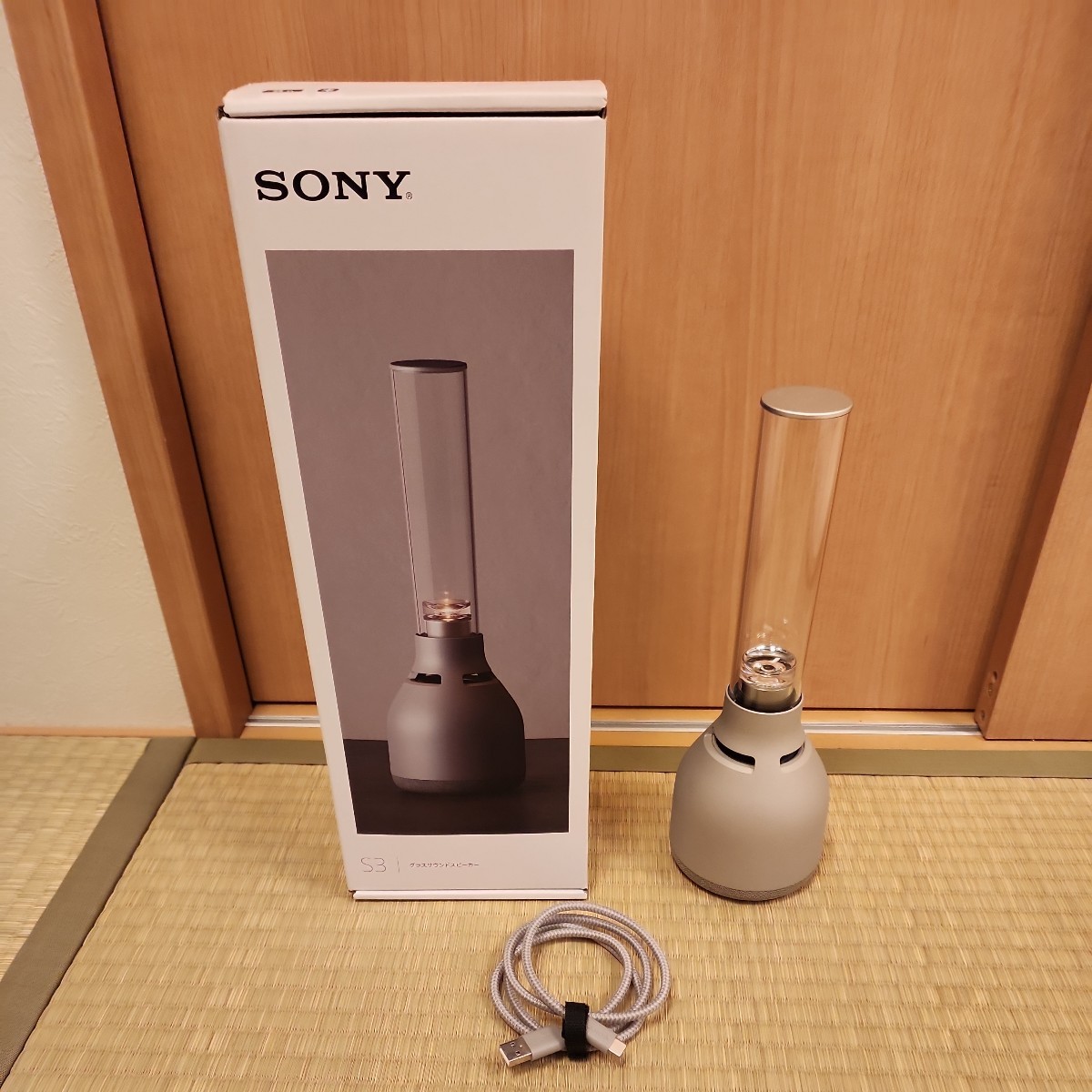 SONY グラスサウンドスピーカー LSPX-S3 新品です!Bluetooth