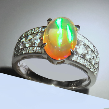 特別オファー ダイヤ プラチナ 1.871ct ファイアオパールキャッツアイ