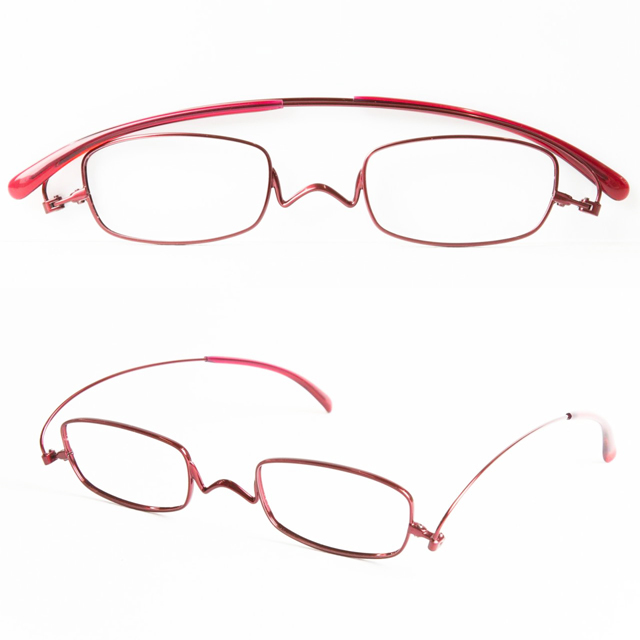 OPG-202-15（レッド）　　　　　　　　　　　　【お財布に入る老眼鏡】　【送料無料】　　　　　【PaperGlass　ペーパーグラス】