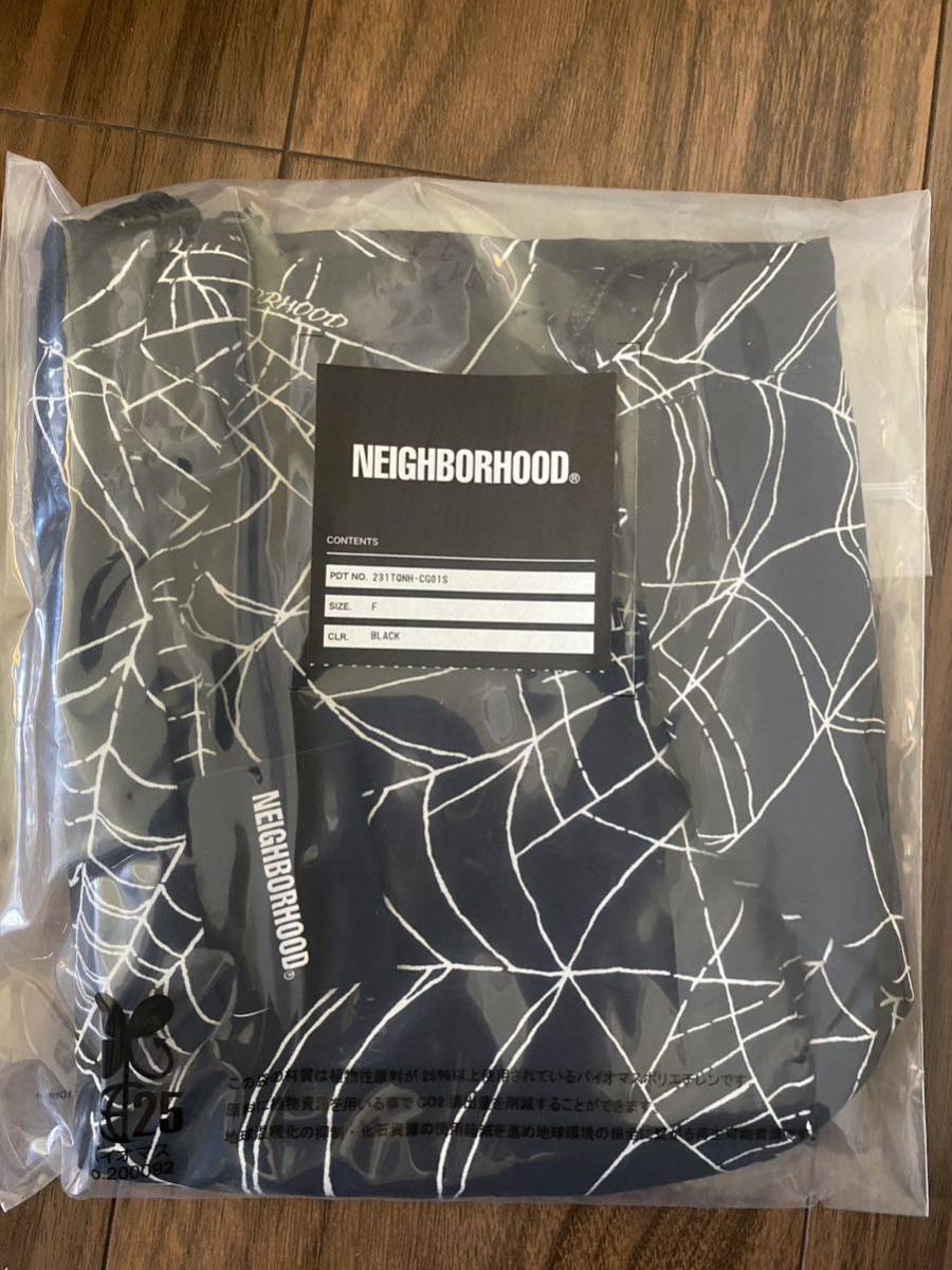 NEIGHBORHOOD SPIDERWEB DRAWSTRING BAG 巾着ポーチ 巾着袋