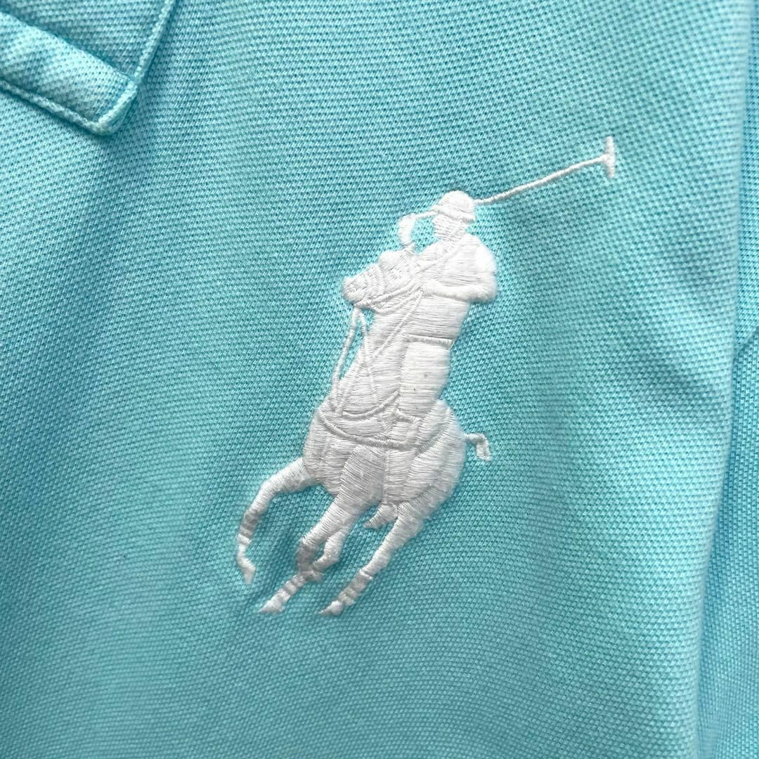 【レアカラー】ポロラルフローレン　ビッグポニー刺繍　数字ワッペン　半袖ポロシャツ　メンズ　Sサイズ　POLO RALPH LAUREN_画像7