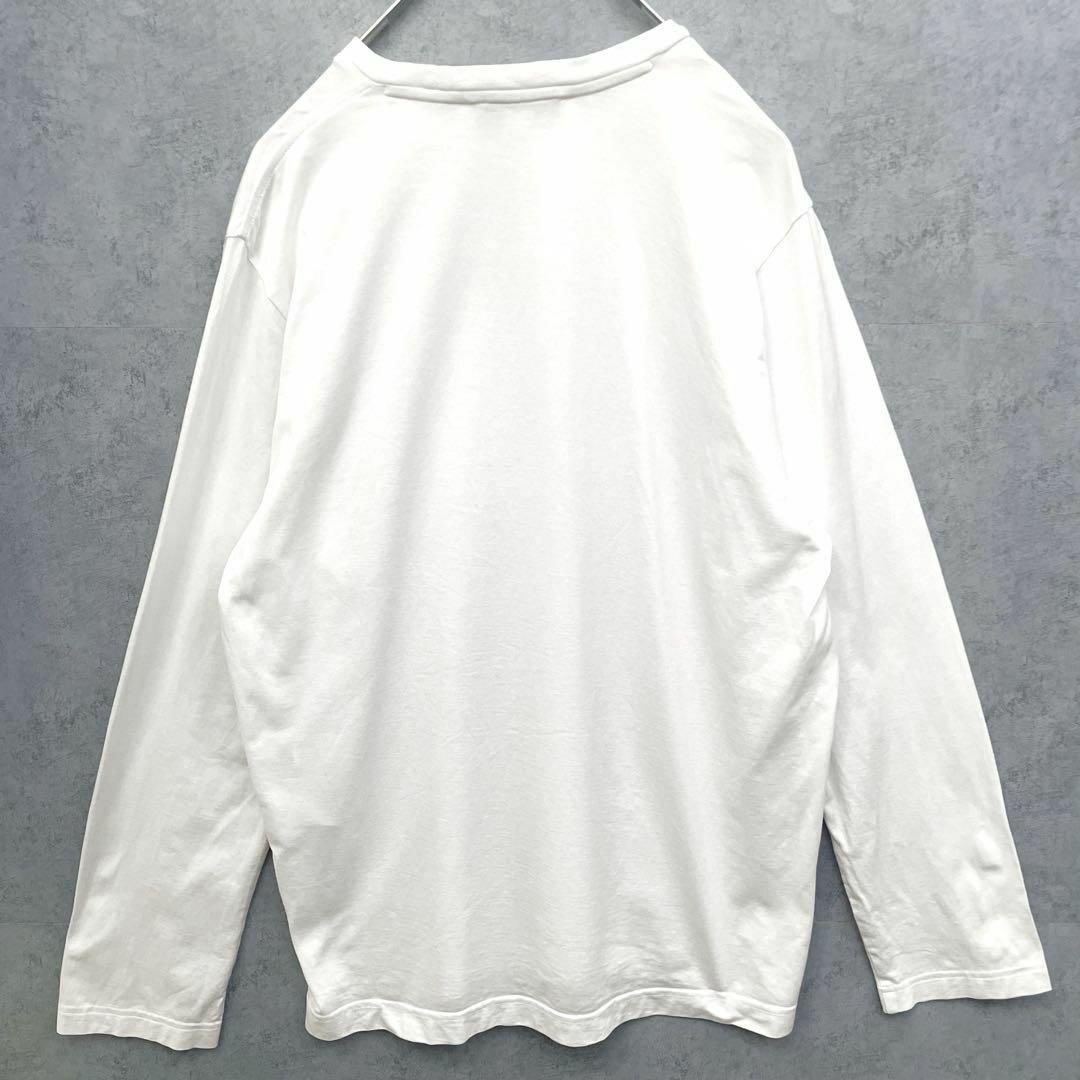 【至高の1枚】Y-3　ロゴ刺繍　ヨウジヤマモト　ロングスリーブTシャツ　ホワイト　メンズ　Mサイズ　ワイスリー　Yohji Yamamoto_画像9