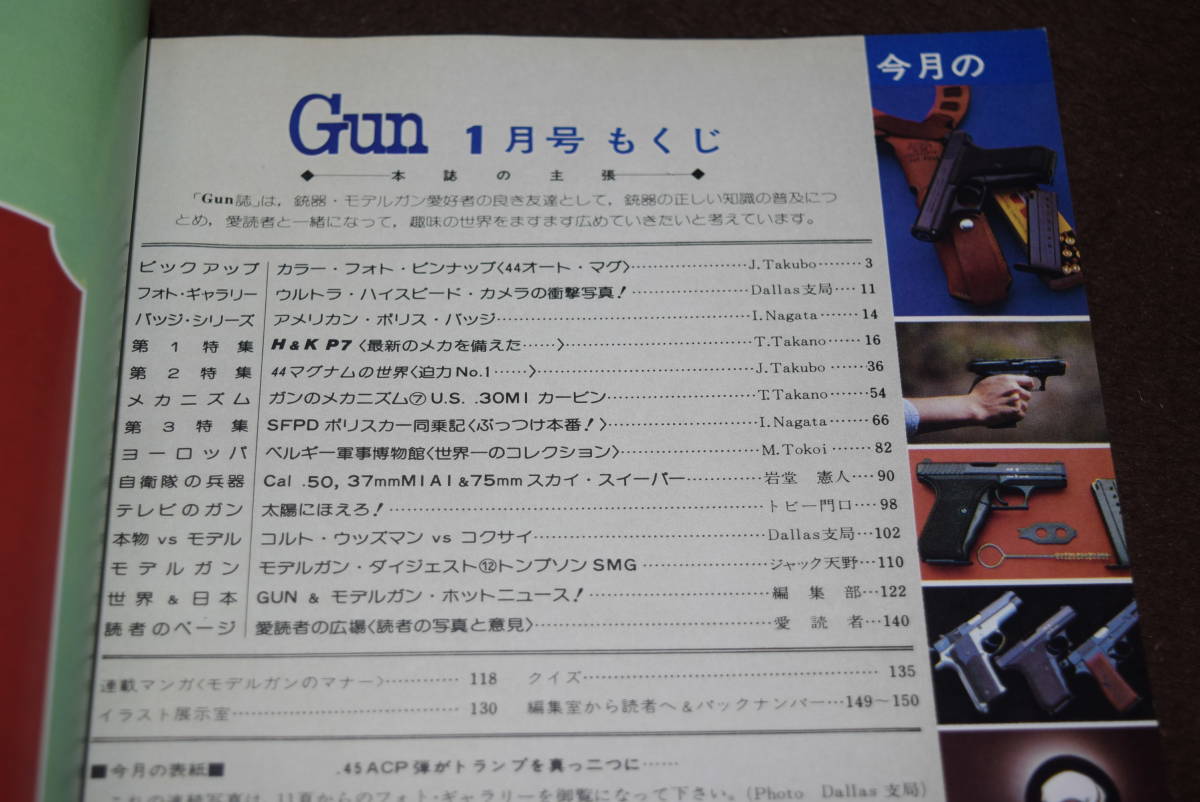 月刊 GUN ガン 1981年 1月号の画像3