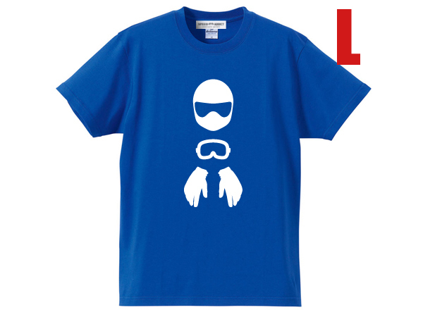 VMX シルエット T-shirt BLUE L/青tシャツレーサーレーシングブルタコモタードトリッカーセロー250wr250rdt125rwr250xklx125dトラッカー125_画像1