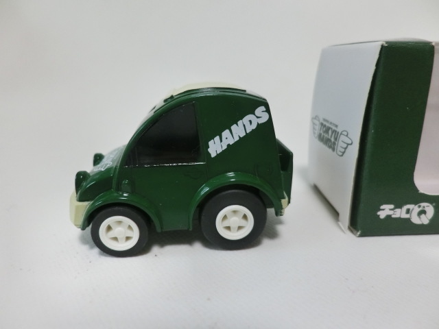 タカラ チョロＱ 日産エスカルゴ(深緑)東急ハンズ　TOKYU HANDS　NISSAN S-Cargo　ニッサンミニカー（新品）_画像3