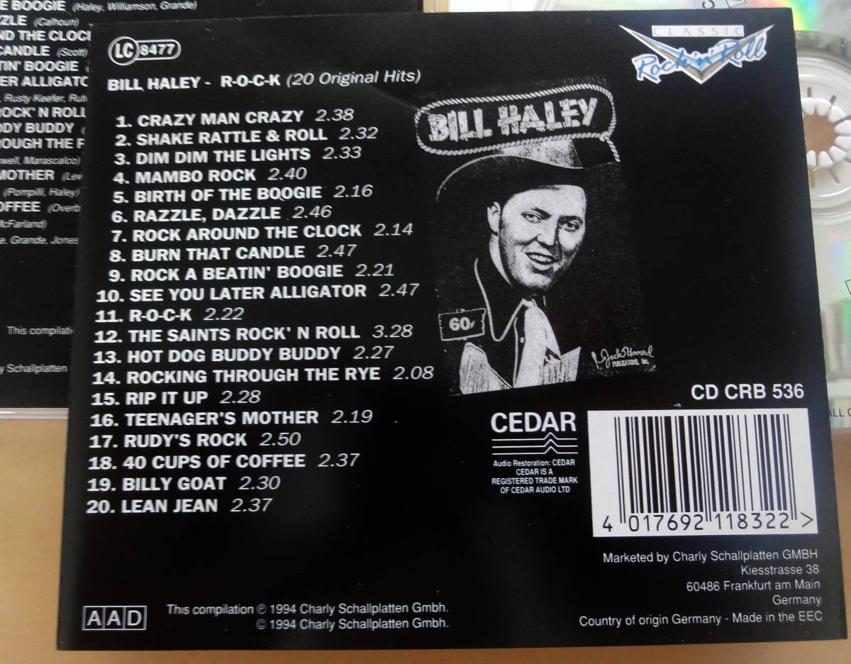 Bill Haley / R-O-C-K (20 Original Hits) CD 　ビル・ヘイリー 50’s US rock'n'roll R&R_画像2