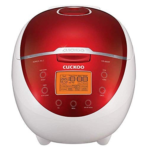(中古品)Cuckoo CR-0655F 6 Cup Electric Warmer Rice Cooker 110v Red by Cuckoo