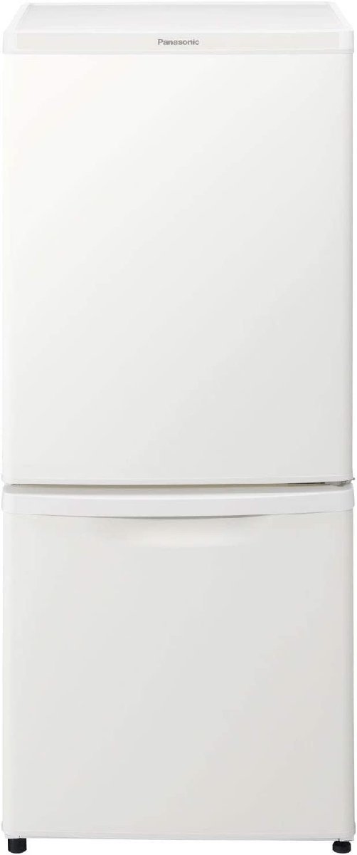 (中古品)パナソニック 冷蔵庫 幅48cm 138L マットバニラホワイト NR-B14DW-W 2ドア