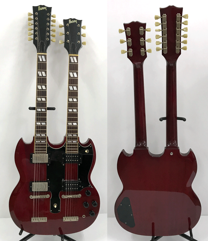 ジャンク扱い》Burny バーニー RSG-140 Jimmy Page Double Neck