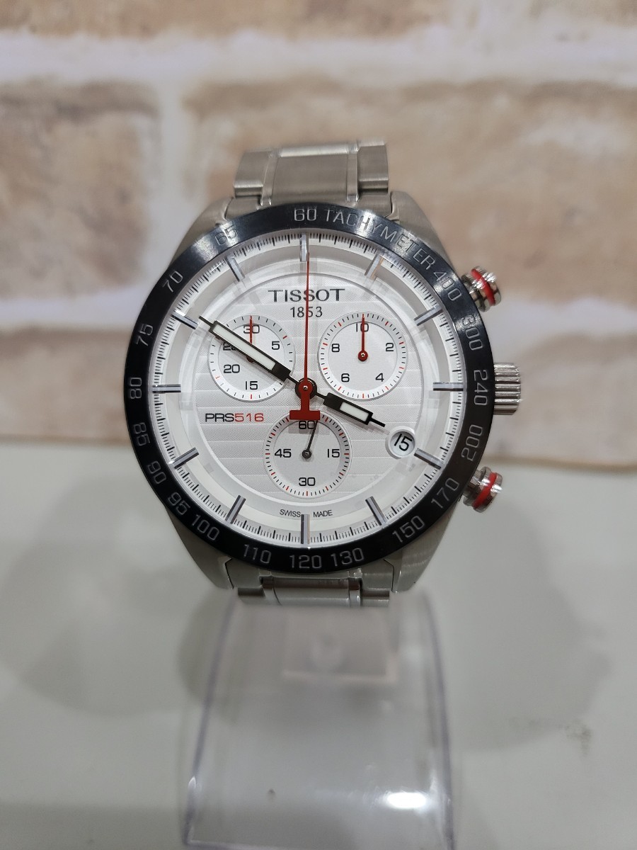 美品】ティソ/tissot PRS516 クロノグラフ QZ 備品完備 メンズ腕時計