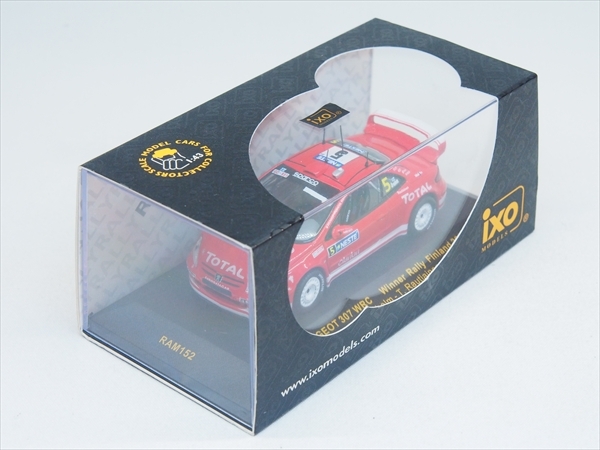 【送料無料】新品★絶版 プジョー 307 WRC 2004 WRC フィンランド 優勝 マーカス・グロンホルム/ティモ・ラウティアイネン_画像3