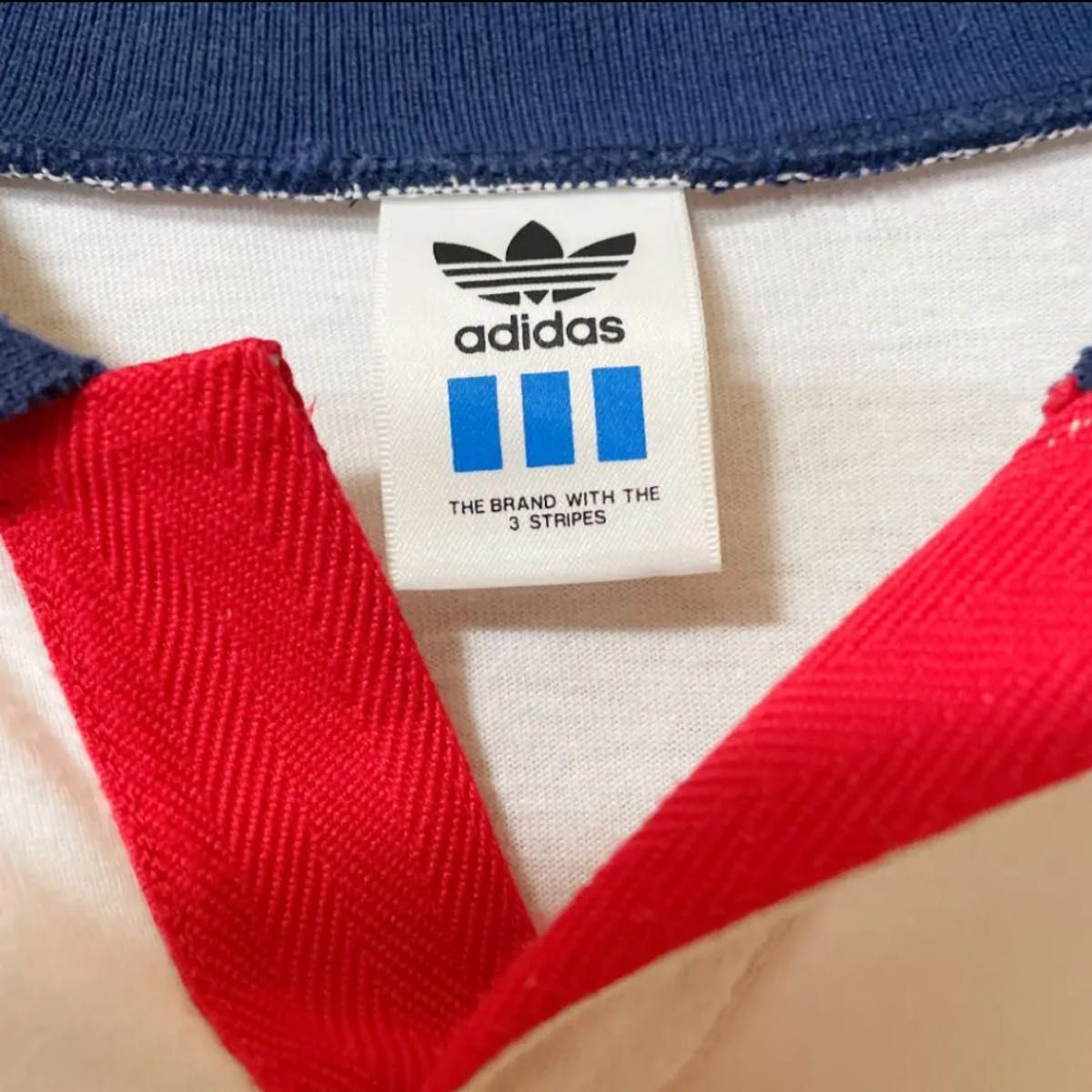 【希少】アディダス　adidas ポロシャツ　デサント製　古着80S 90S XL(LL)