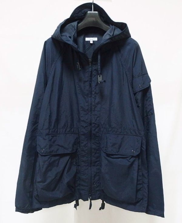 19SS Engineered Garments エンジニアードガーメンツ Atlantic Parka Acrylic Coated Nylon Taffeta アトランティック パーカー M 紺_画像1