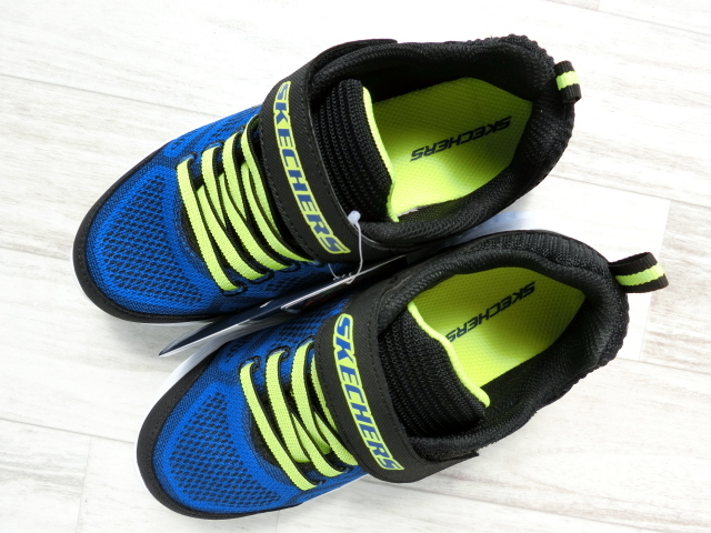 【未使用訳あり】 SKECHERS スケッチャーズ SNAP SPRINTS-ULTRAVOLT キッズスニーカー BLBK 左20cm 右19cm 【0011】_画像2