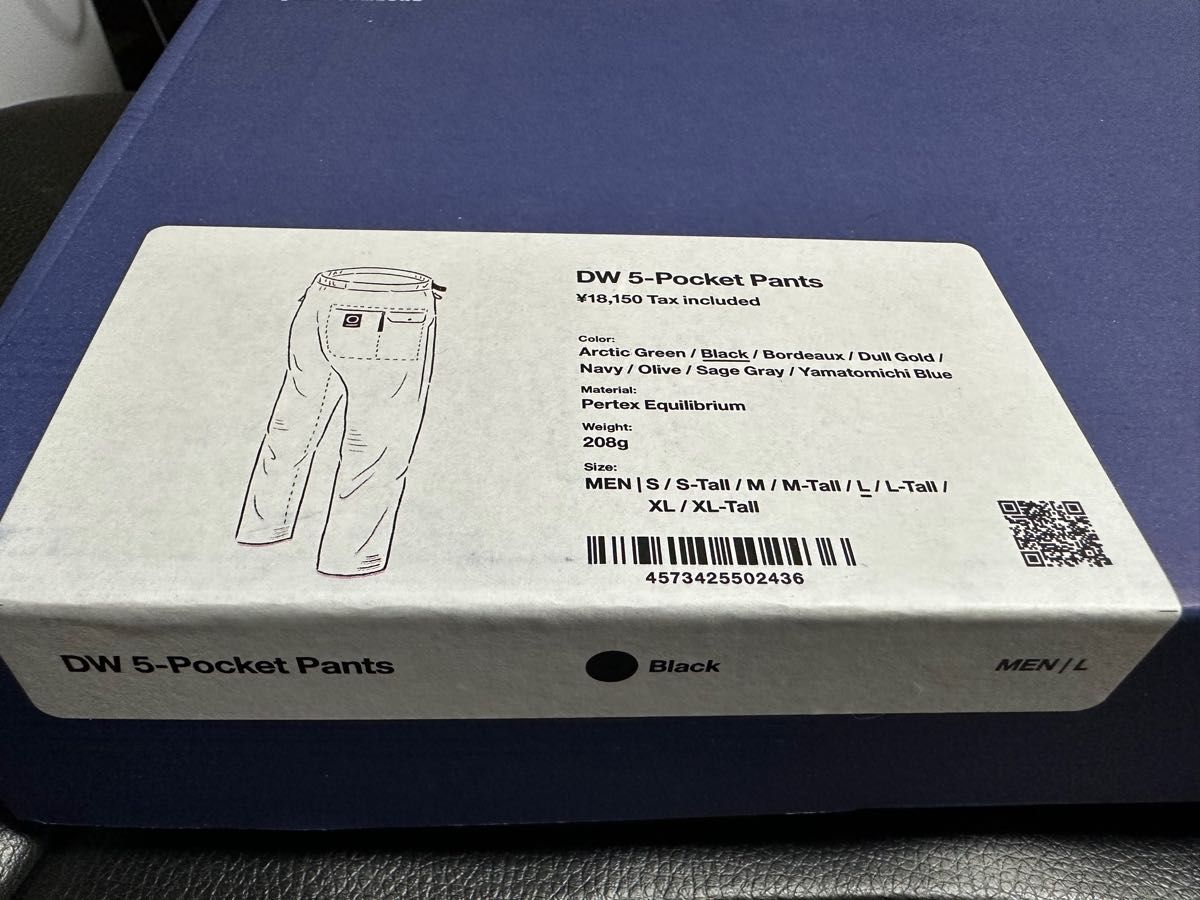 山と道DW 5 Pocket Pants ブラック メンズLサイズ 新品未使用