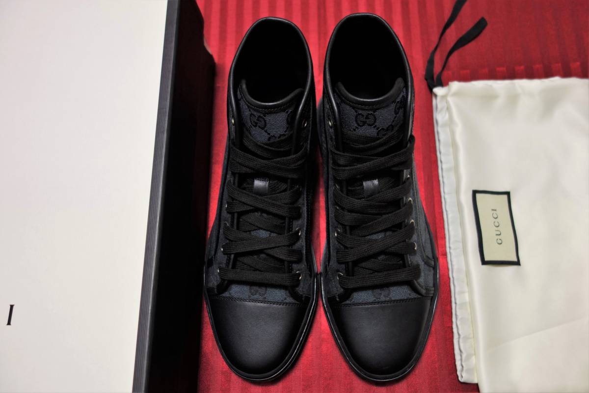 定価11万円 未使用品 グッチ(gucci) GGキャンバスハイカット
