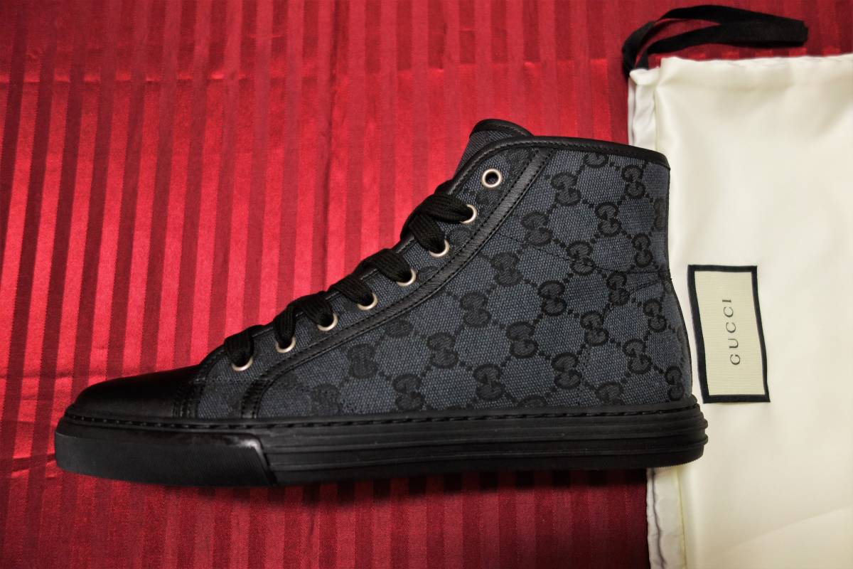 定価11万円 未使用品 グッチ(gucci) GGキャンバスハイカット
