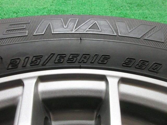 L197【送料無料】215/65R16 超溝高 8.5~9分山 スタッドレス ICENAVI 6 19年製 ホイールセット 4本 激安 アルファード ヴェルファイア 等に_画像6