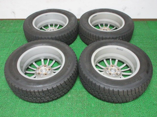 L197【送料無料】215/65R16 超溝高 8.5~9分山 スタッドレス ICENAVI 6 19年製 ホイールセット 4本 激安 アルファード ヴェルファイア 等に_画像10