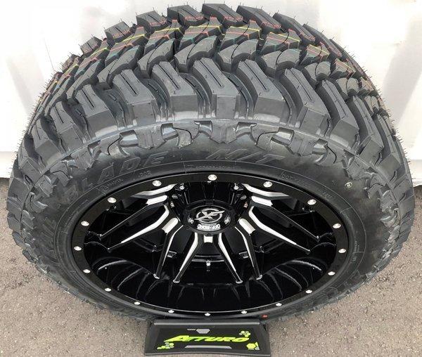 20x12J タイタン アルマダ XF OFFROAD XF222 20インチマッドタイヤホイール ATTURO TRAIL BLADE MT 285/50R20 33x12.50R20 35x12.50R20_画像3