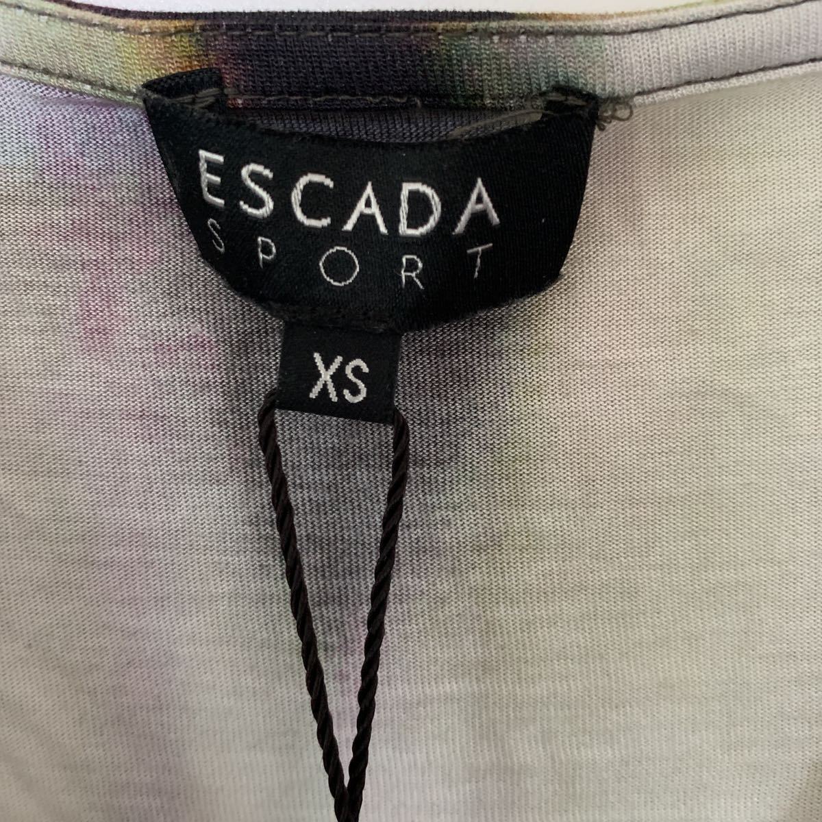  не использовался с биркой Escada s порт ESCADA SPORT акварель рисунок короткий рукав tops XS 2.6 десять тысяч 