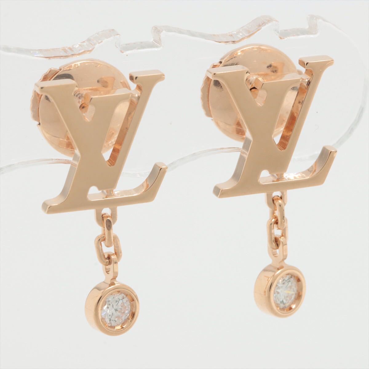 LOUIS VUITTON Earrings In My Heart Sweet Monogram M65948 Gold