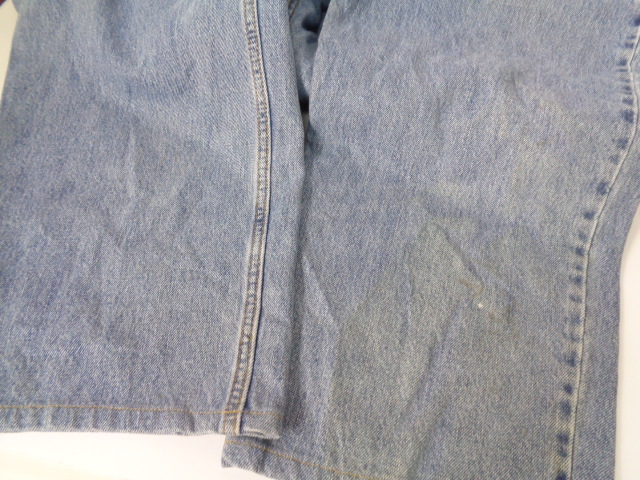 s87◆90's~ Levi’s ルーズフィット テーパードジーンズ◆リーバイス 釦裏刻印686 w実寸約106cm ビッグサイズ ライトブルー US古着5F_画像8