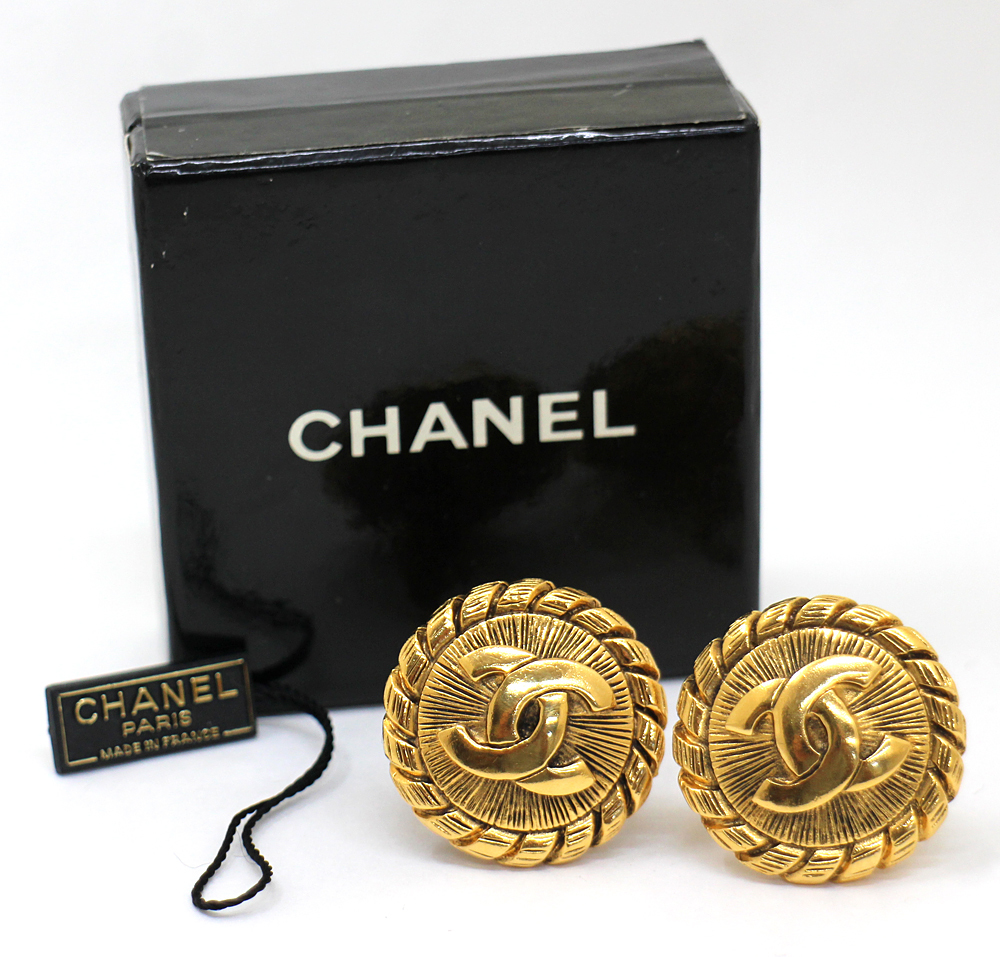 CHANEL】シャネル ココマーク ラウンド ゴールド GP 2401 イヤリング