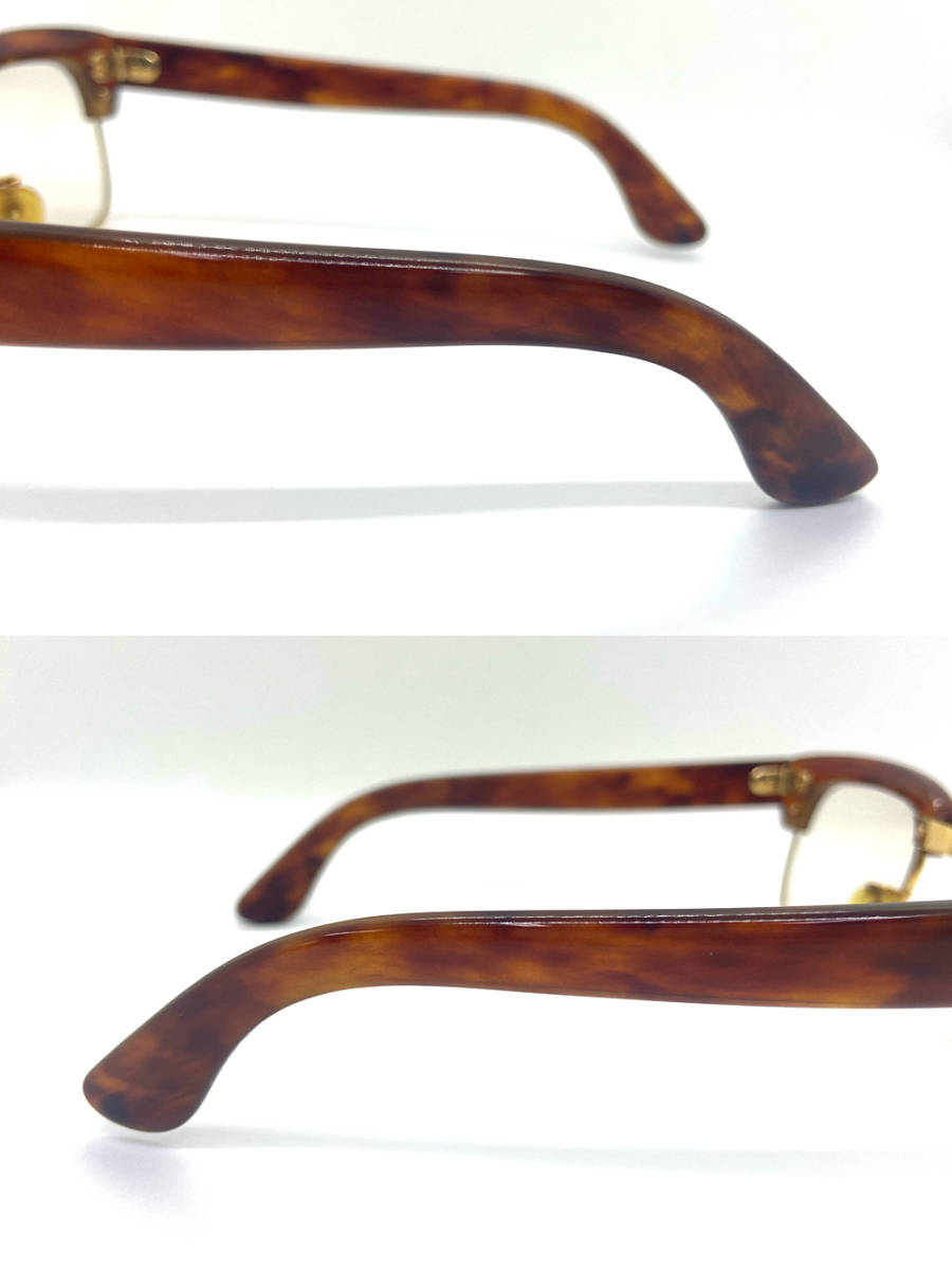 【べっ甲】K18YG イエローゴールド メガネ レンズ付き メガネフレーム 眼鏡 老眼鏡_画像9