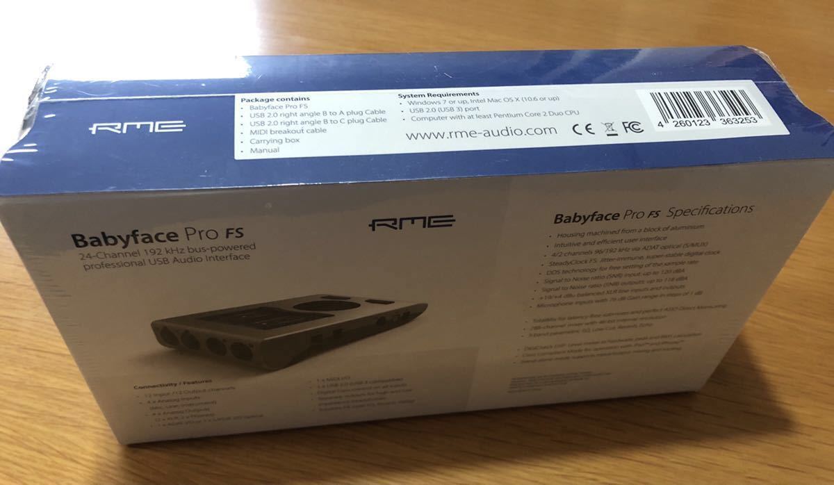 RME Babyface Pro FS 新品未開封 オーディオインターフェイス | www