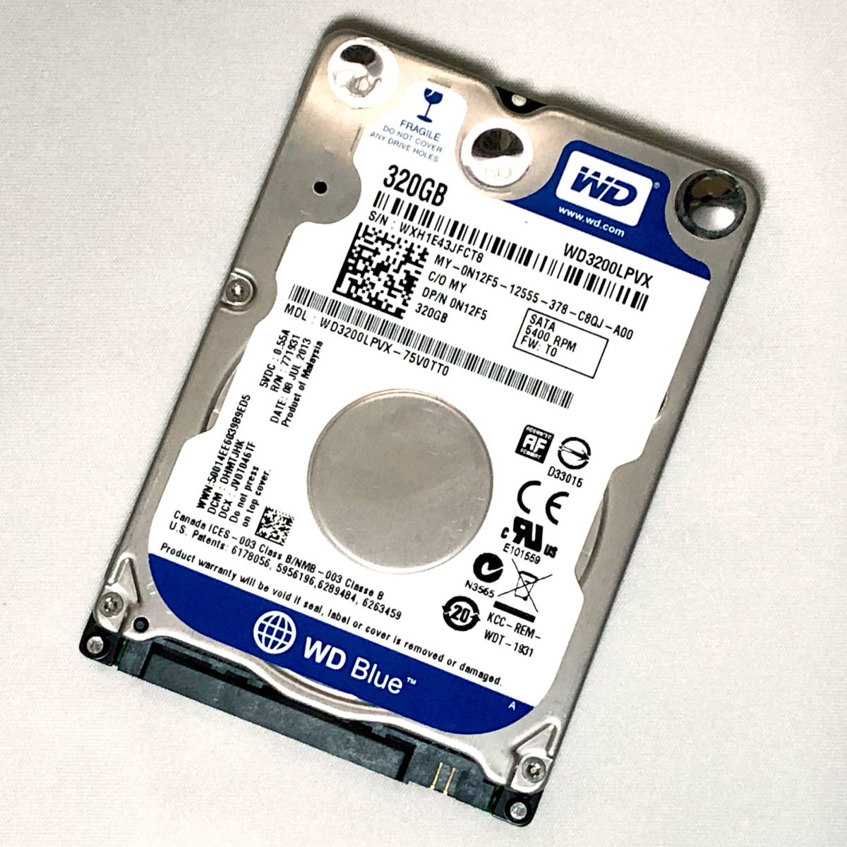  бесплатная доставка![ б/у ]MacOS 10.8.5 Mountain Lion ввод 2.5inch HDD/320GB Westerndigital производства WD Blue возможность слежения талант кошка pohs /.. пачка отправка 