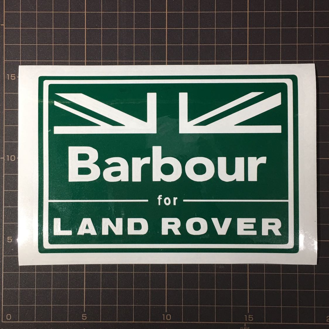 ステッカー Barbour for LANDROVER グリーン_画像3