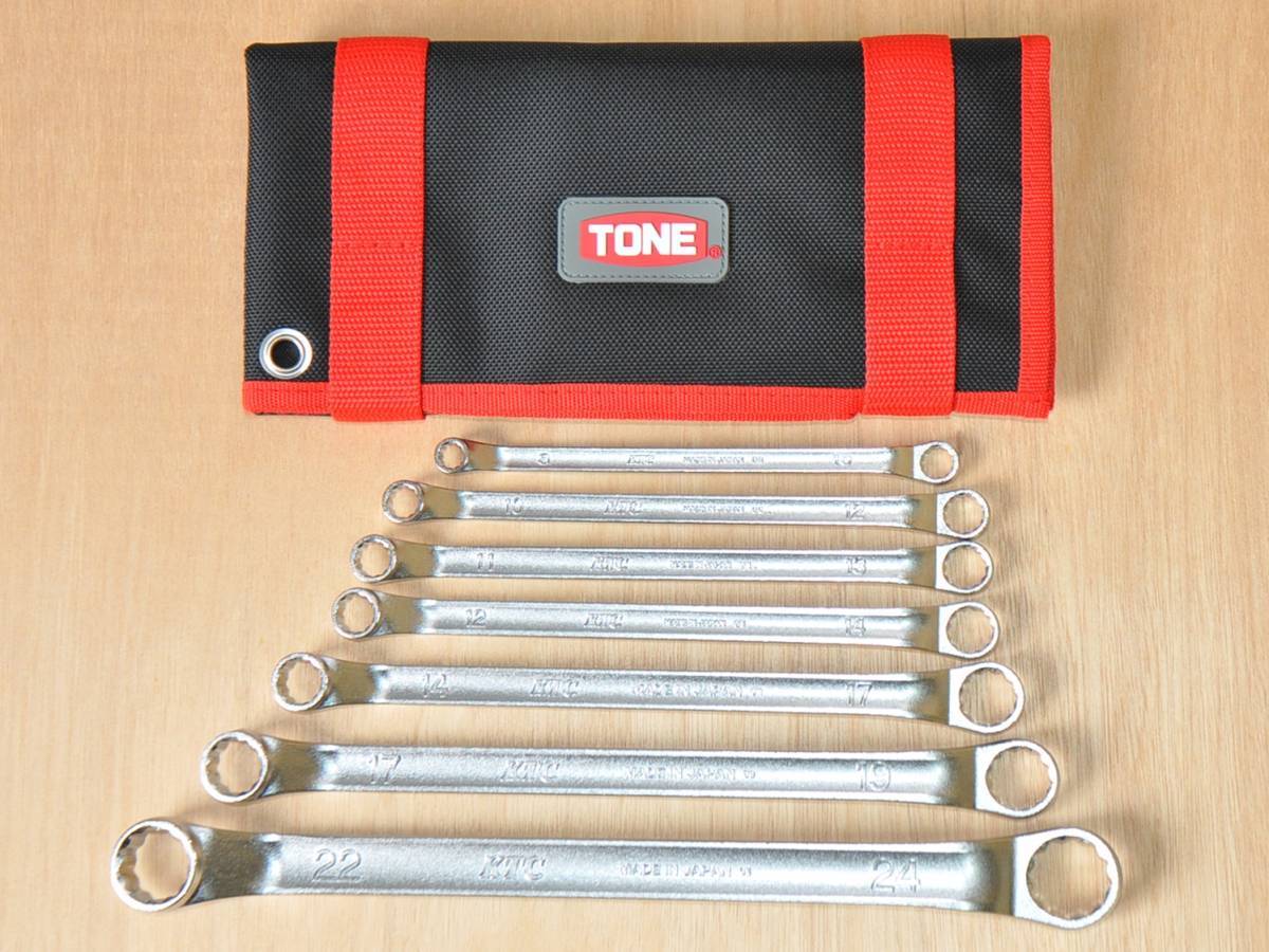 グランドセール メガネレンチ ロング KTC 大 BNRM7L 布袋 ★TONE 7本 車載工具♪ ツールケース ツールバック ツールロール セット★トネ めがねレンチ グランドセール メガネレンチ ロング KTC 大 BNRM7L 布袋 ★TONE 7本 車載工具♪ ツールケース ツールバック ツールロール セット★トネ めがねレンチ