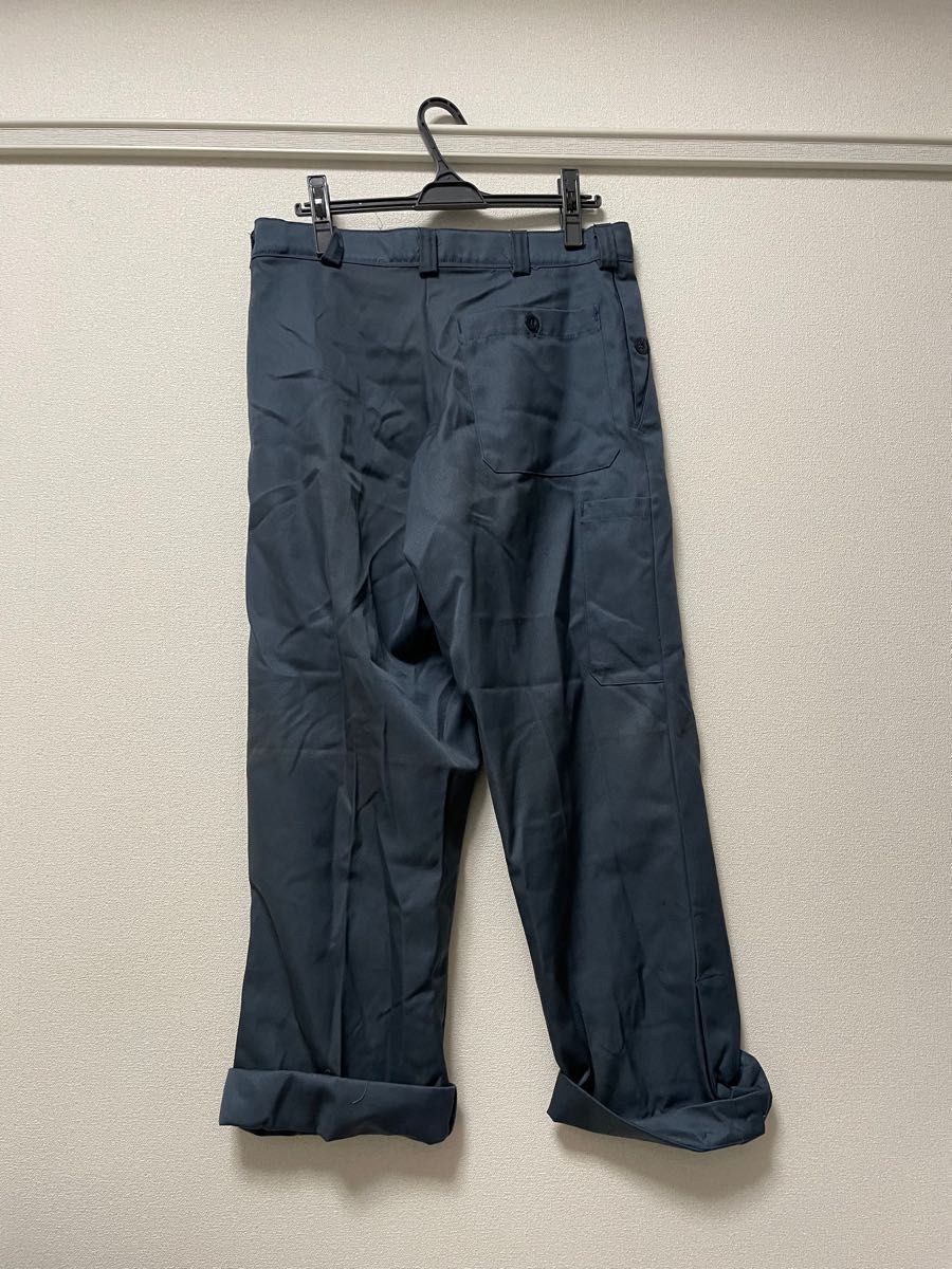 スイス Civil Defence ワークパンツ 実物used ブルーグレー  42サイズ