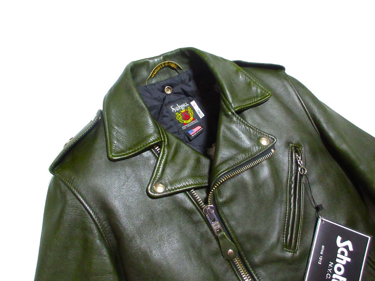 極美品 Schott 613UST/7164 LONG ショット ワンスター ダブル