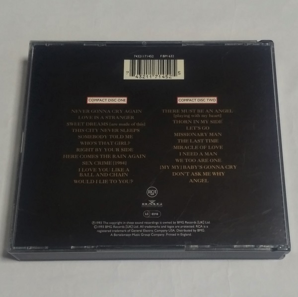 3CD★EURYTHMICS LIVE 1983 - 1989 限定盤　ユーリズミクス_画像2