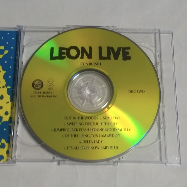 2CD★LEON RUSSELL「LEON LIVE」直筆サイン入り　レオン・ラッセル_画像4