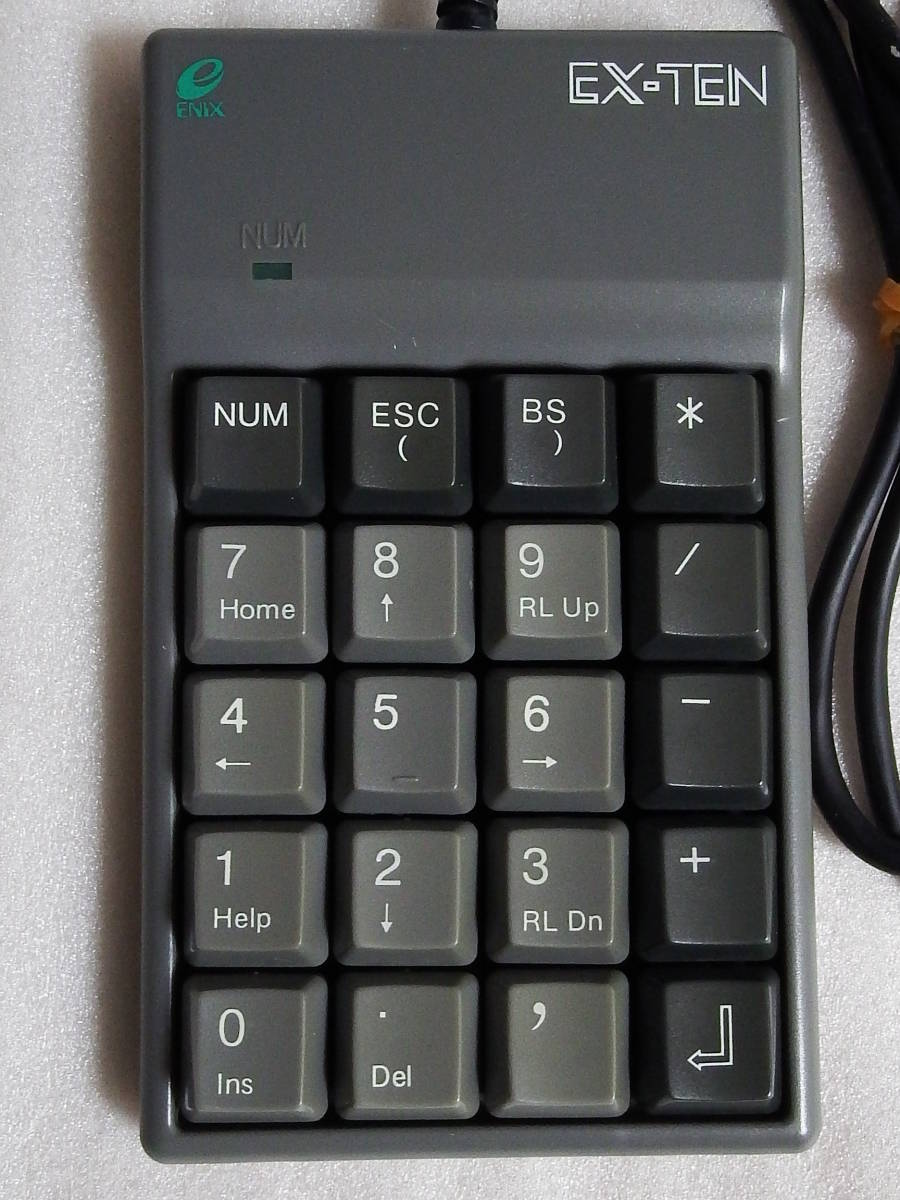 希少 ENIX エニックス 旧ロゴ テンキー EX-TEN EONP-20 PC-9801 希少 ENIX エニックス 旧ロゴ テンキー EX-TEN EONP-20 PC-9801