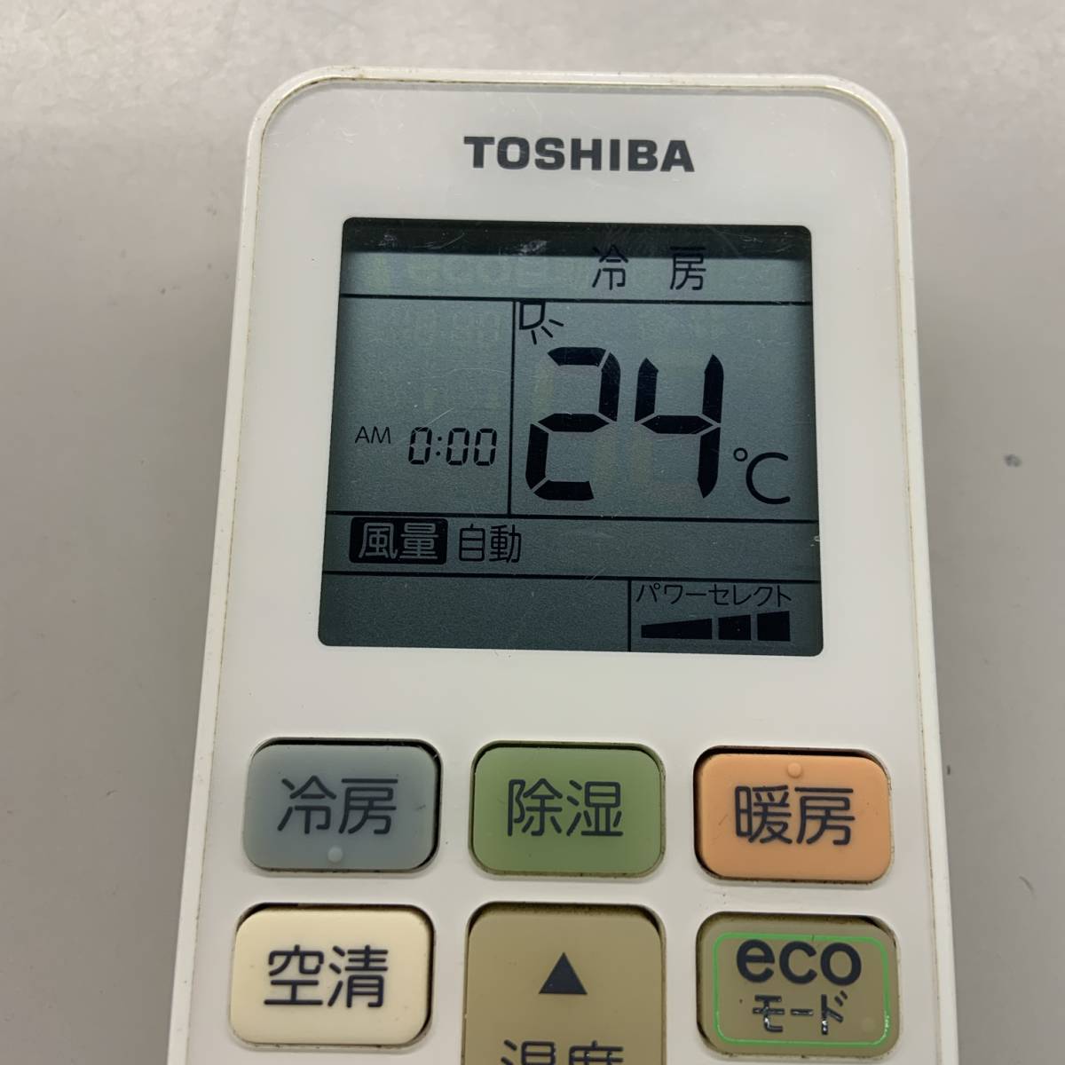【bK-38-077】東芝　TOHOSHIBA　エアコンリモコン　WH-TA02EJ①_画像1