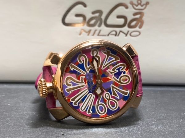 GAGA MILANO ガガミラノ 5021.MOS マヌアーレ 40MM クオーツ 腕時計