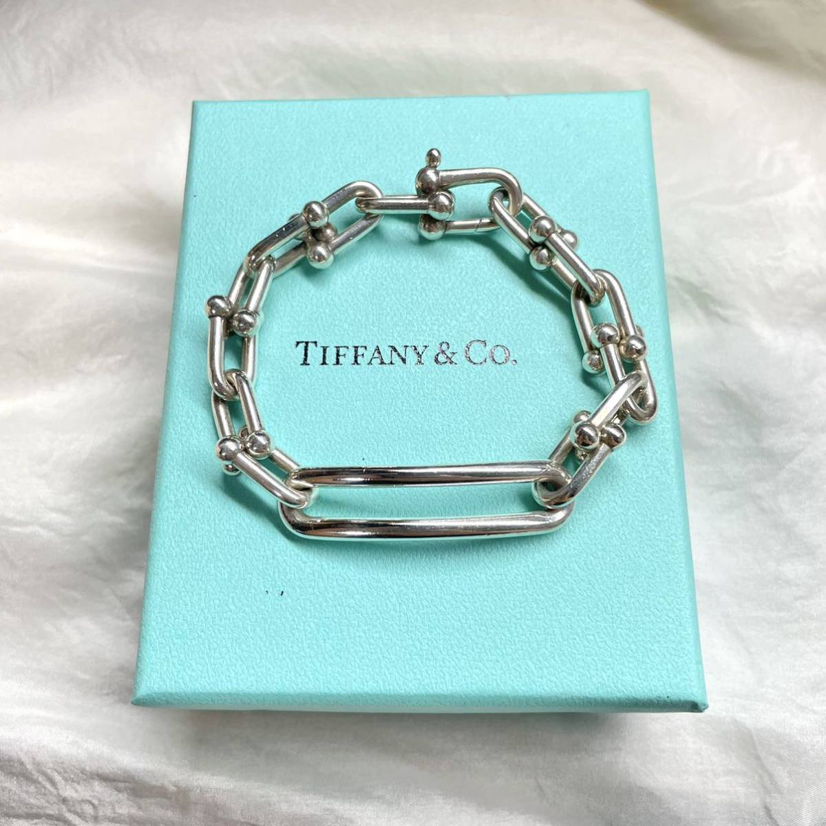 Tiffany&Coティファニー ハードウェア リンク ブレスレット ミディアム